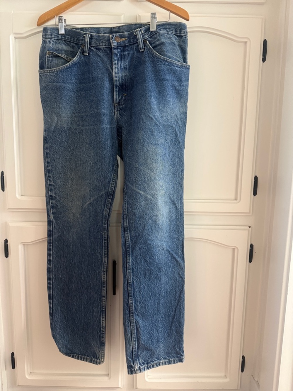 Vintage Lee Straight Fit Blue Denim Jeans - Picture 6 of 6